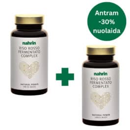 ANTRAM -30%! Fermentuotų raudonųjų ryžių kapsulės, 80+80vnt